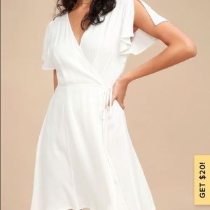White Wrap Dress
